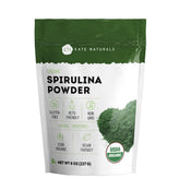 Kate Naturals Spirulina Powder 8oz front label