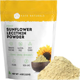 Kate Naturals Sunflower Lecithin Powder 4oz front view