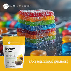 Non-GMO, soy-free, gluten-free lecithin ingredient label