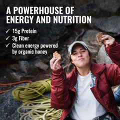 Kate's bar held in hand for quick nourishment during travel or work