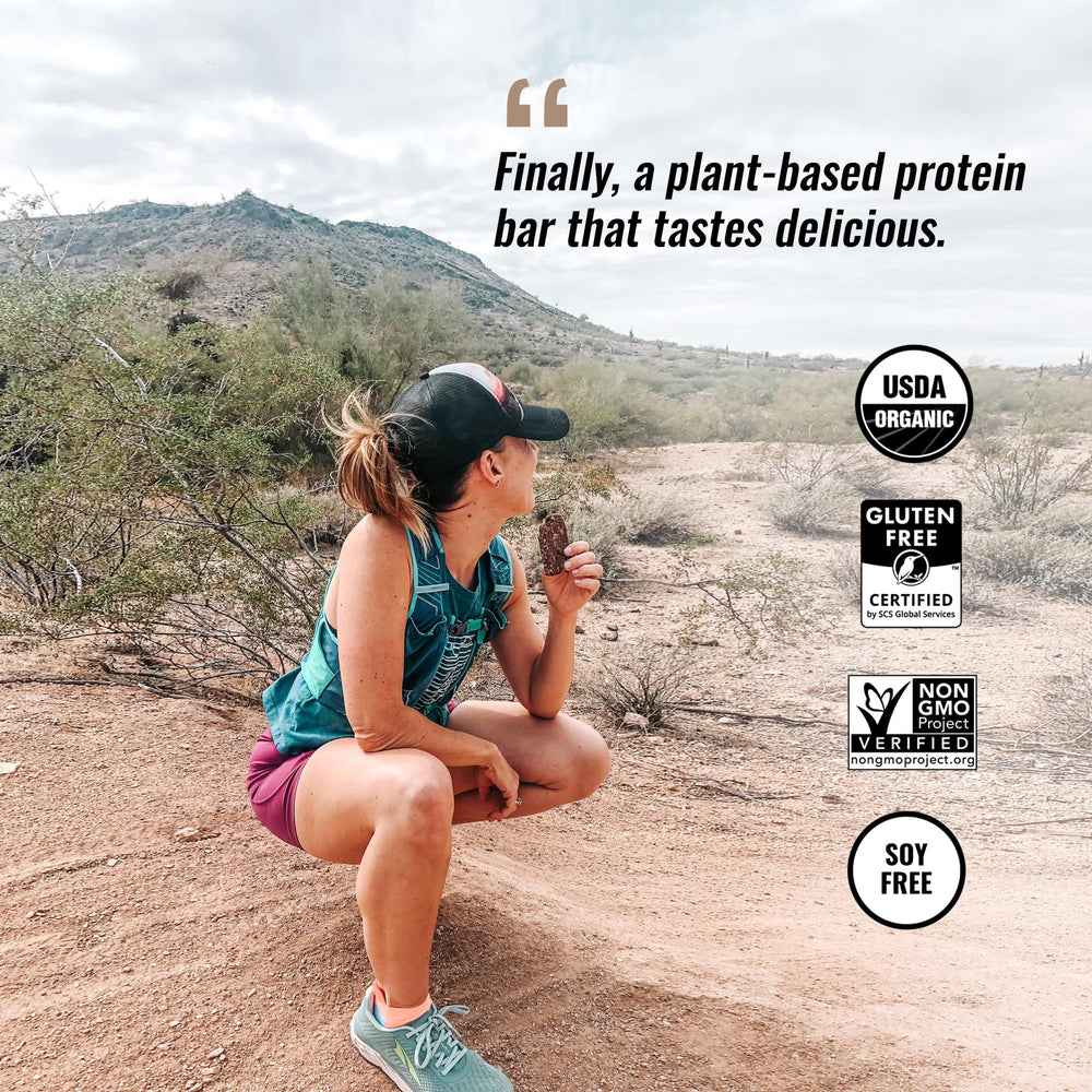 Kate's Real Food Gluten-Free Peanut Butter Brownie bar nutrition label — clean ingredients you trust.