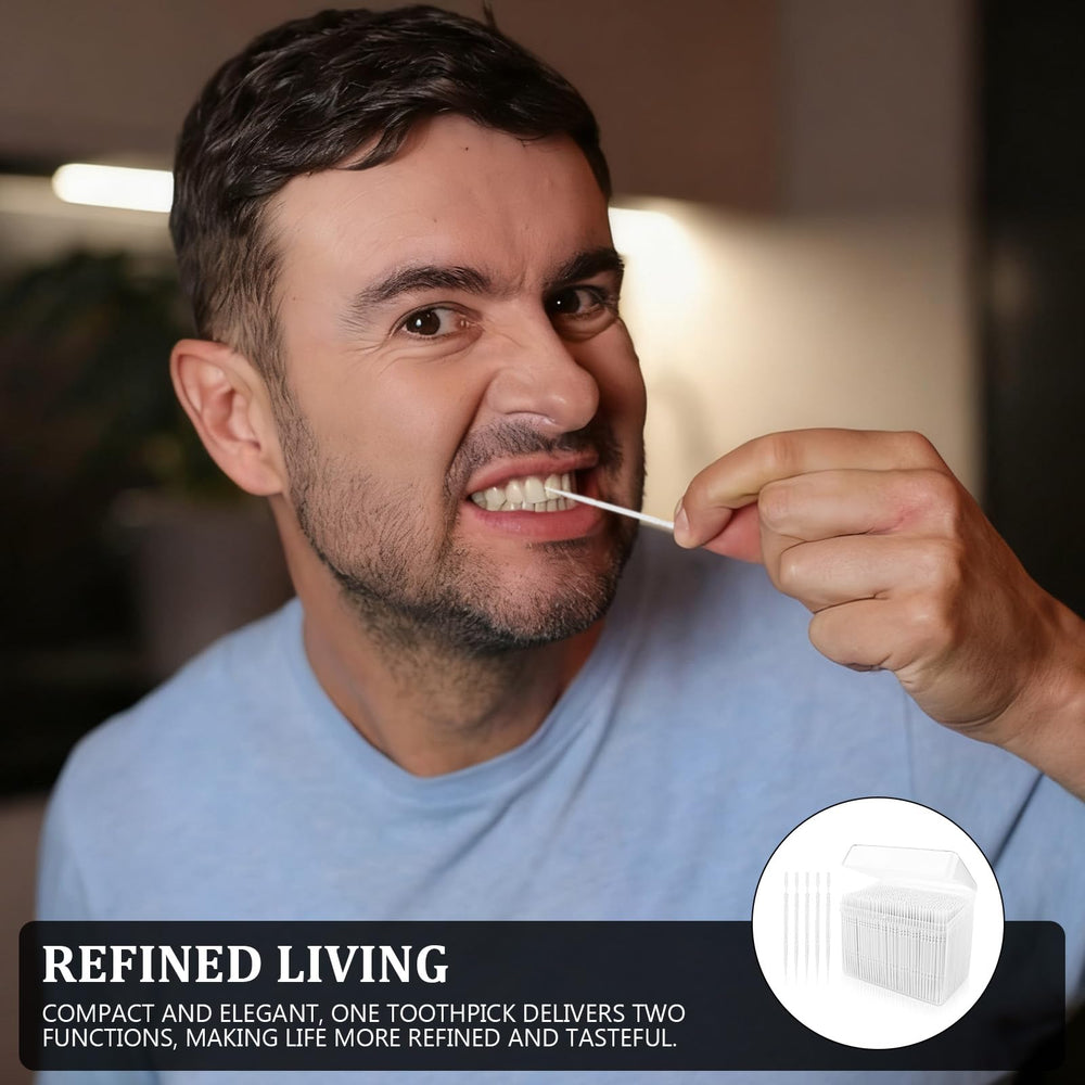 Disposable plastic toothpicks for daily oral care