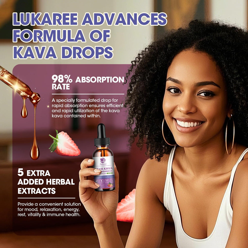 Kava drops label close-up