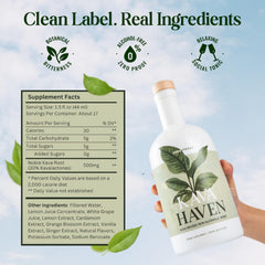 Pouring Kava Haven Lemon Ginger Non-Alcoholic Spirit