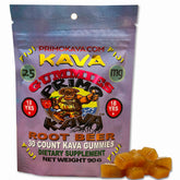 Kava Kava Gummies 25mg bottle with Fiji noble kava root extract