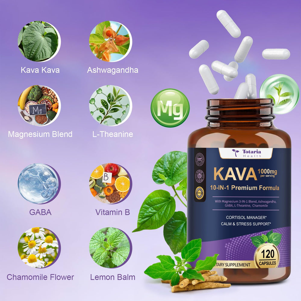 Kava Kava Root Extract product label