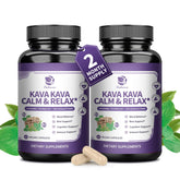 Kava Kava root extract supplement bottle