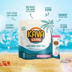 Energy and alertness without caffeine for Kava Krave