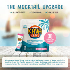 Ingredients list for Kava Krave Citrus Berry drink mix