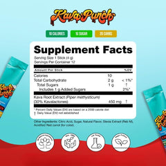 Kava Punch 12-stick pouch packaging