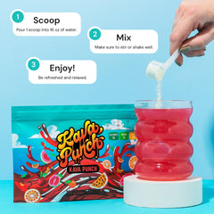 Low-calorie non-alcoholic drink mix in a glass