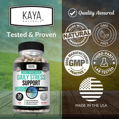Herbal ingredients used in Kaya Naturals stress relief formula