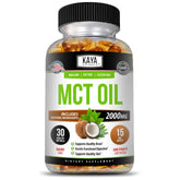 Kaya Naturals MCT Oil 2000mg Softgel Bottle front view