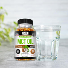 Serving size showing 2000mg MCT oil per softgel