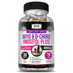 Kaya Naturals Myo-Inositol + D-Chiro Inositol bottle