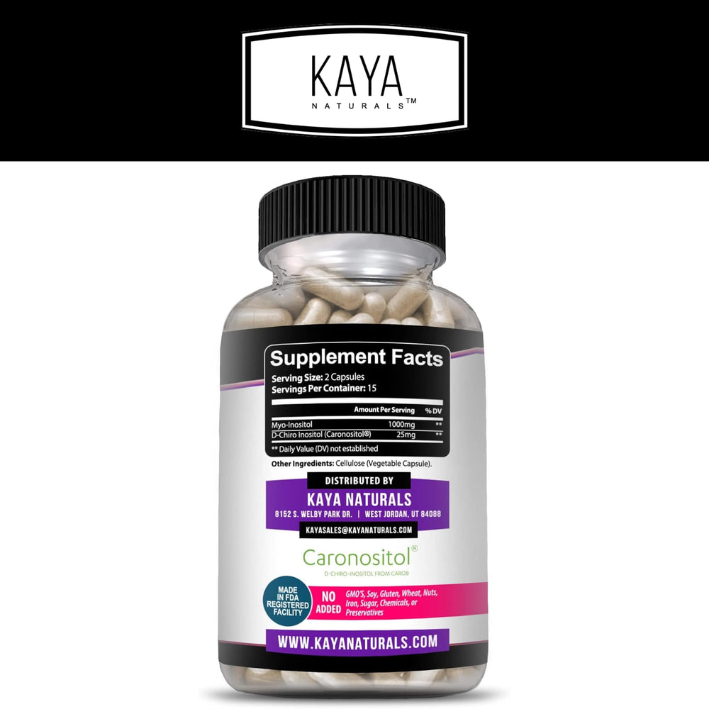 Close-up of Kaya Naturals capsules