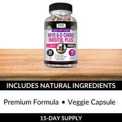 High-quality ingredients used in Kaya Naturals Myo-Inositol + D-Chiro Inositol