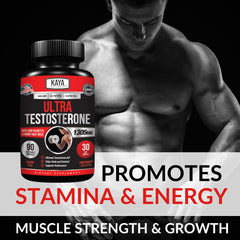 Tongkat Ali root with supplement bottle