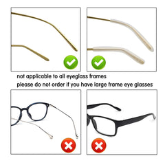 KeCHIO silicone ear grip for thin metal eyeglass arms