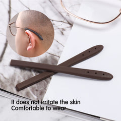 Easy-to-install silicone temple tips on glasses