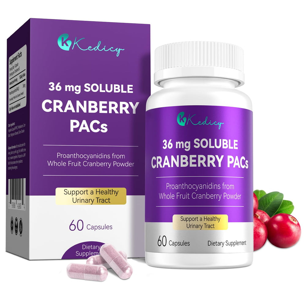 Kedicy Cranberry Pills for Women bottle with 60 capsules