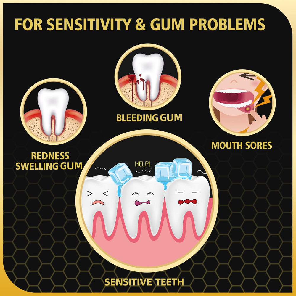 Antiplaque toothpaste helping seal gums and teeth