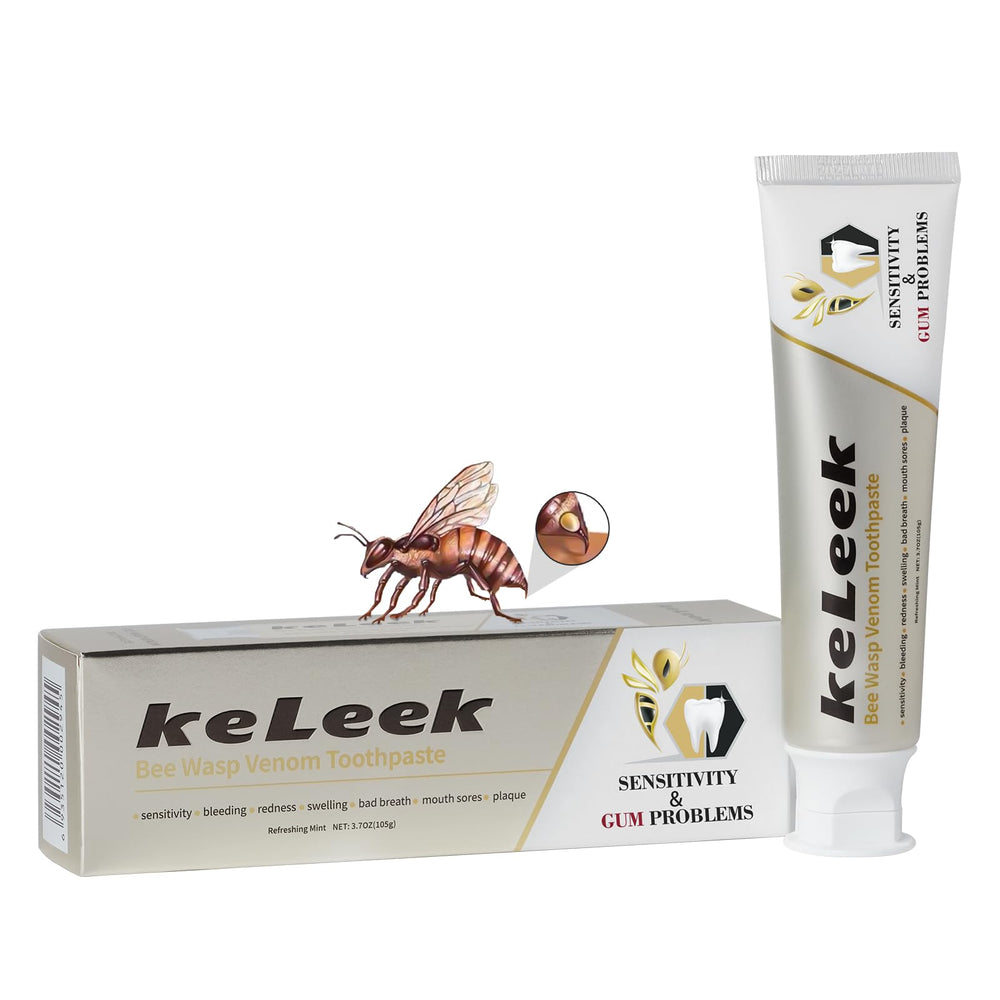 KeLeek Bee Wasp Venom toothpaste for bleeding gums and gingivitis – front view