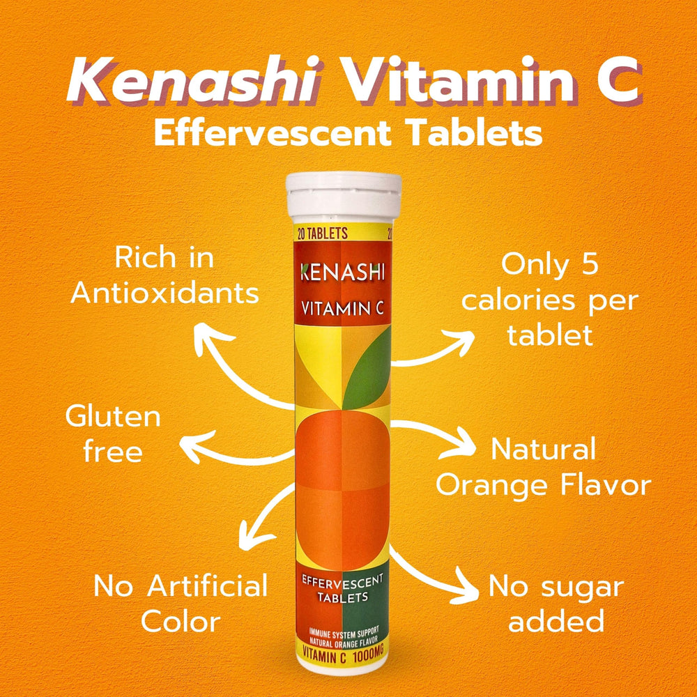 Kenashi Vitamin C three-pack packaging