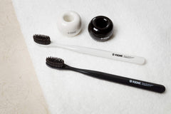 Bristles curved to massage gums and promote gum health