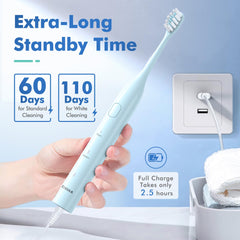 Eight replacement brush heads for Keosaa brush