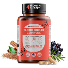 KeosPharma Blood Sugar Complex bottle front view