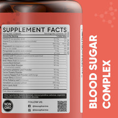 Box packaging for KeosPharma Blood Sugar Complex