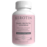 Kerotin Hair Growth Vitamins bottle on white background