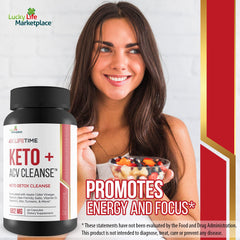 Capsule bottle of Keto + ACV Cleanse
