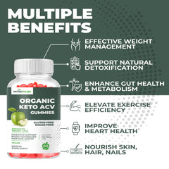 Keto ACV gummies with probiotics for digestive health