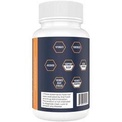 Nutrition facts and supplement details for Left Coast Performance electrolyte capsules