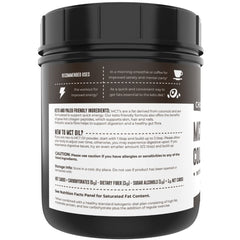 Ingredient panel showing zero net carbs and natural sweeteners