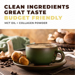 Tub of Keto MCT Oil Powder with Collagen and Prebiotic Fiber