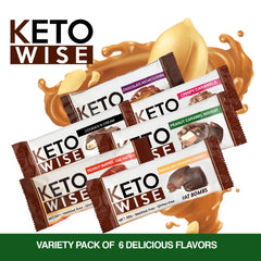 Assorted Keto Wise Fat Bombs ready to eat on a surface