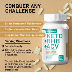 Lifestyle image of active adults with KetoZest product on table