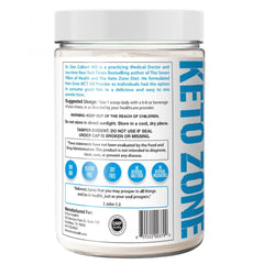 Keto Zone MCT Oil Powder nutrition label and ingredients