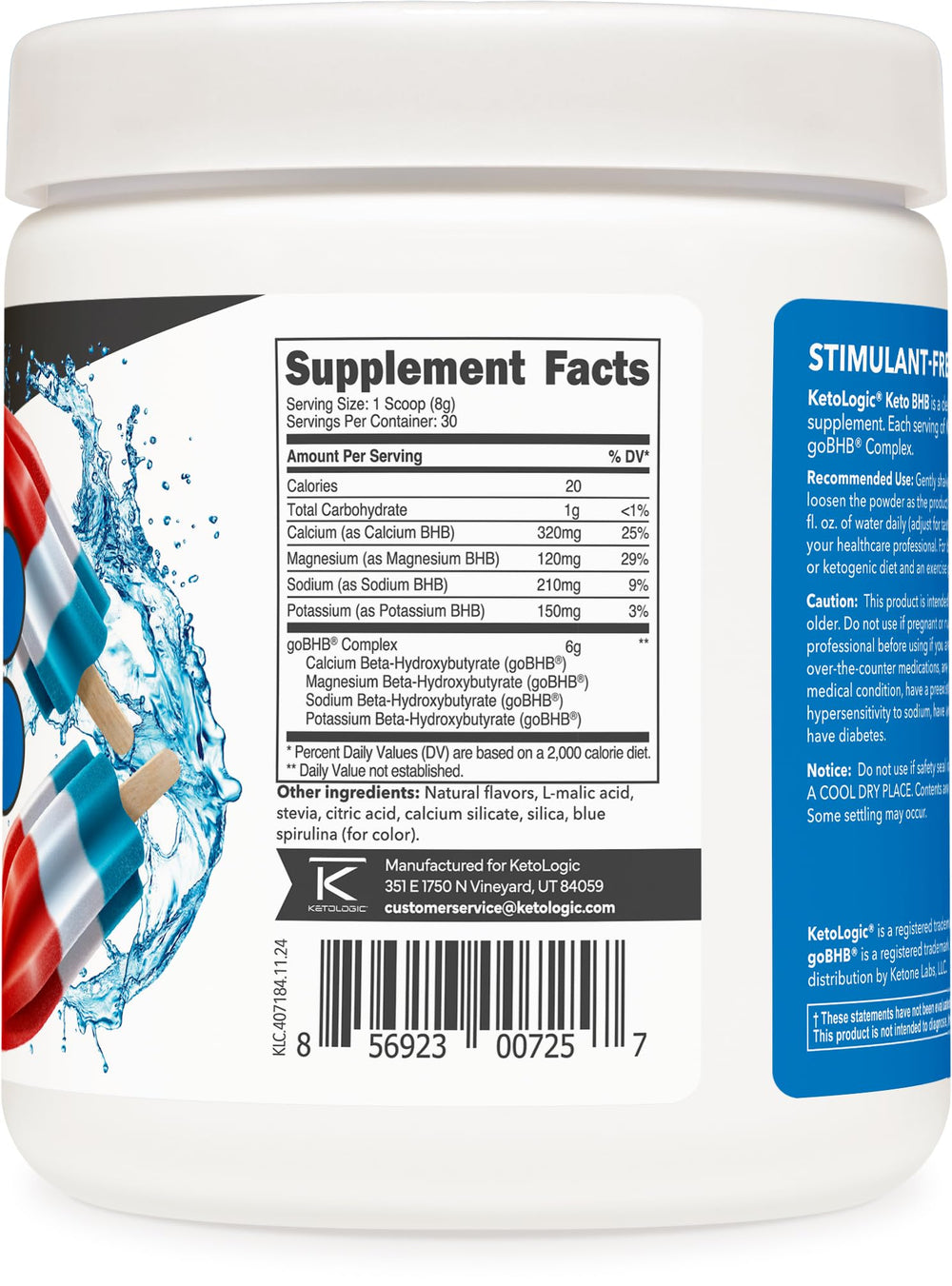 NSF GMP certification badge on Ketologic BHB packaging