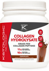 Ketologic Grass-Fed Collagen Chocolate 1lb - hero image
