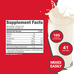 Collagen powder dissolving in coffee