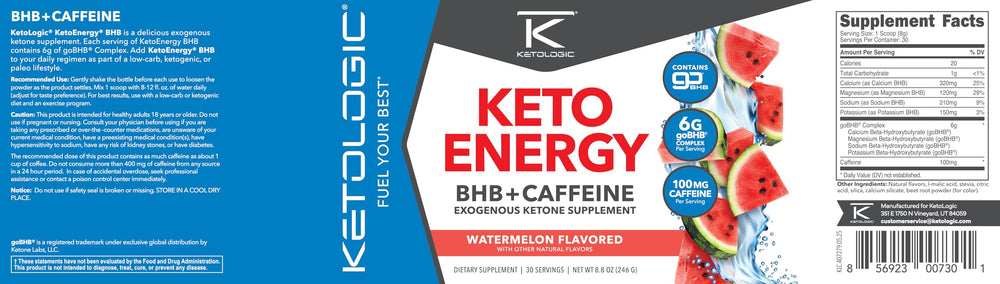 Ketologic KetoEnergy third-party testing seal highlighting quality and safety.