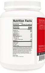 KetoLogic KetoMeal Chocolate nutrition facts panel