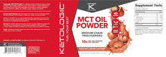 Ingredients list for Ketologic MCT Oil Powder Hazelnut Cream