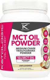 Ketologic MCT Oil Powder Unflavored 1 lb bottle