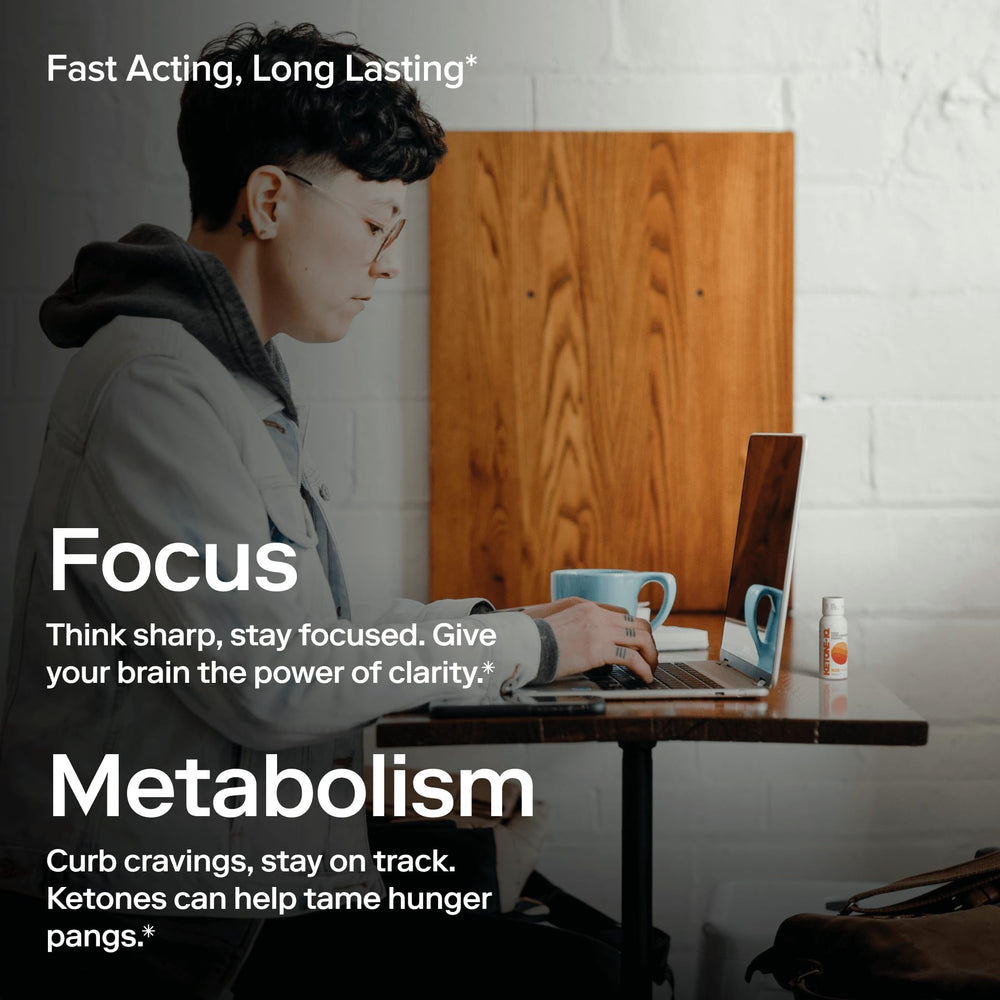 Close-up of Ketone-IQ exogenous ketone bottle