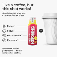 Bottle of Ketone-IQ No Caffeine Raspberry Lemonade